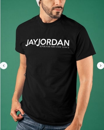 Jay Jordan For Senate t shirt