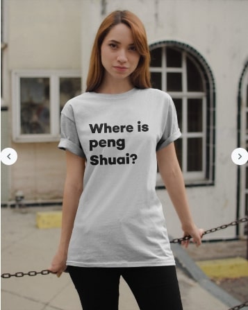Where Is Peng Shuai t shirt